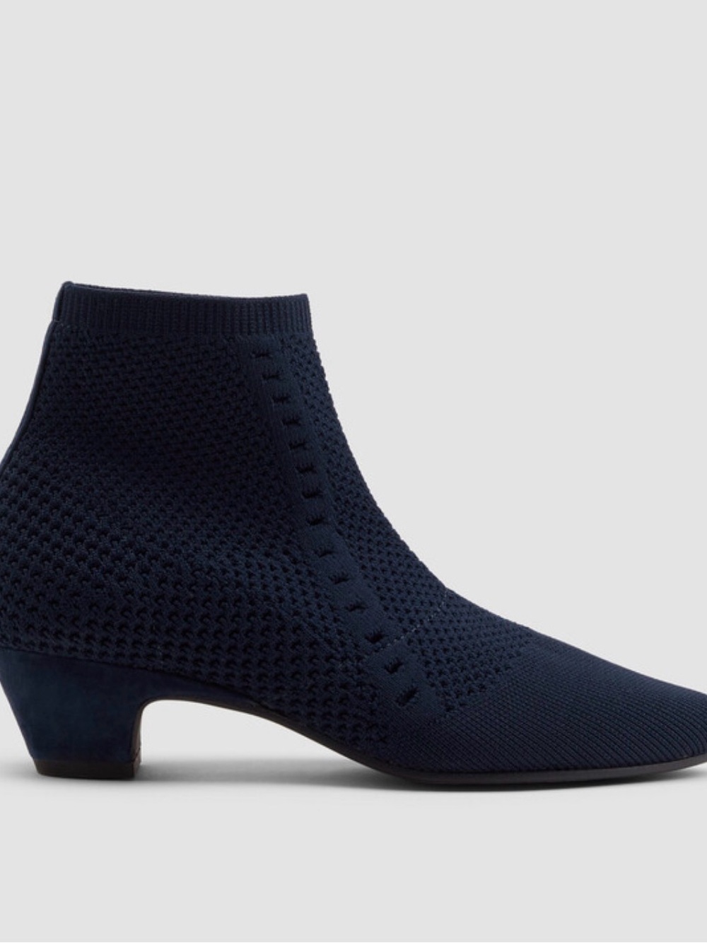 Eileen Fisher Stretch Knit Bootie - Navy - Picture 2 of 8